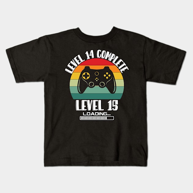 Level 6 Complete Level 7 Loading 6th Birthday Video Gamer Kids T-Shirt by Richmondrabiot